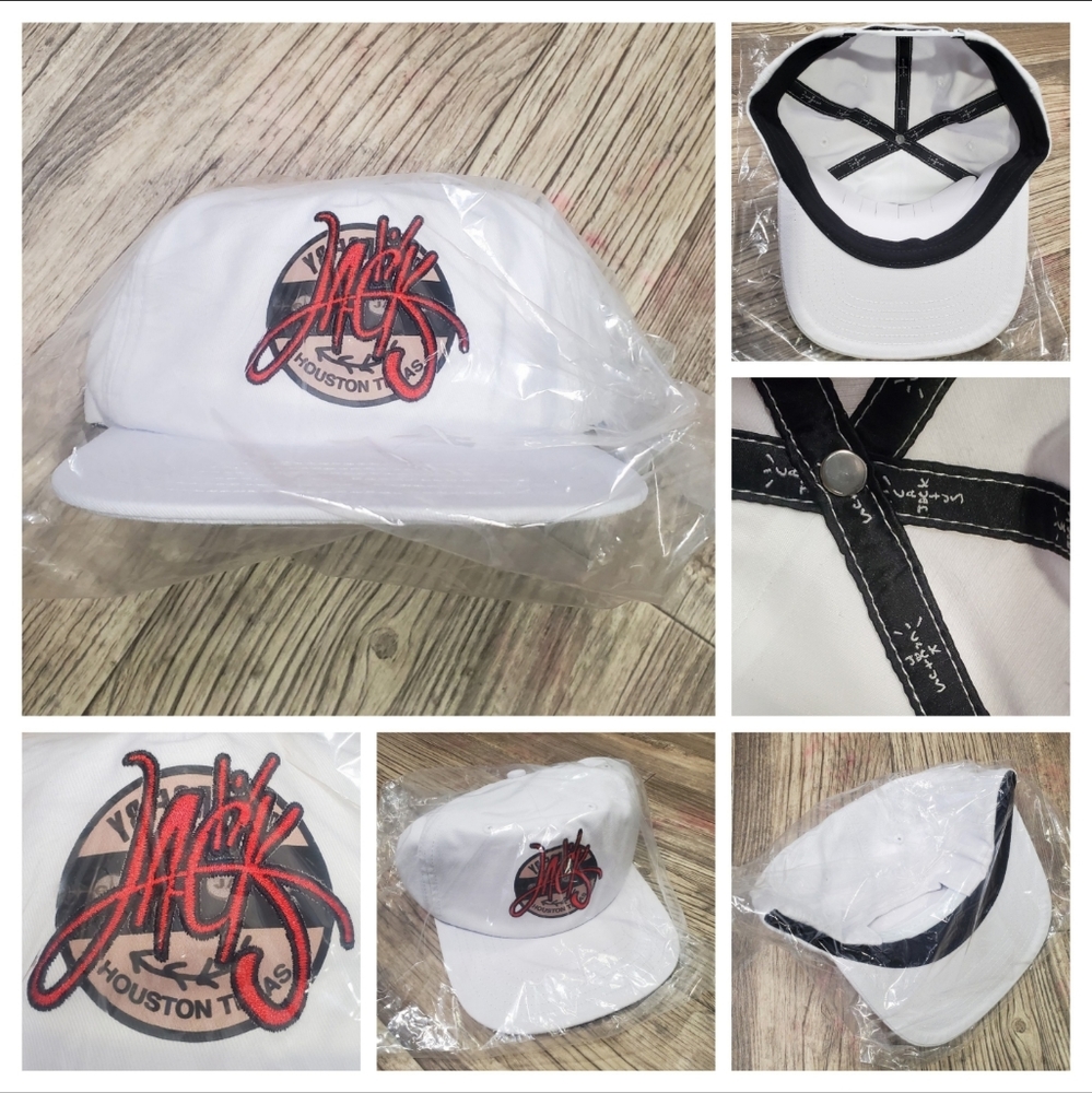 Travis Scott Cactus Jack REVERSE JACK HAT - Natural - Deadstock In Hand Snapback